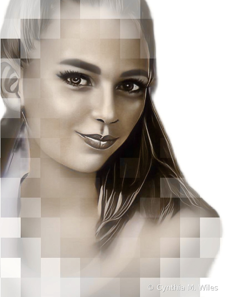 Pixelated Girl 