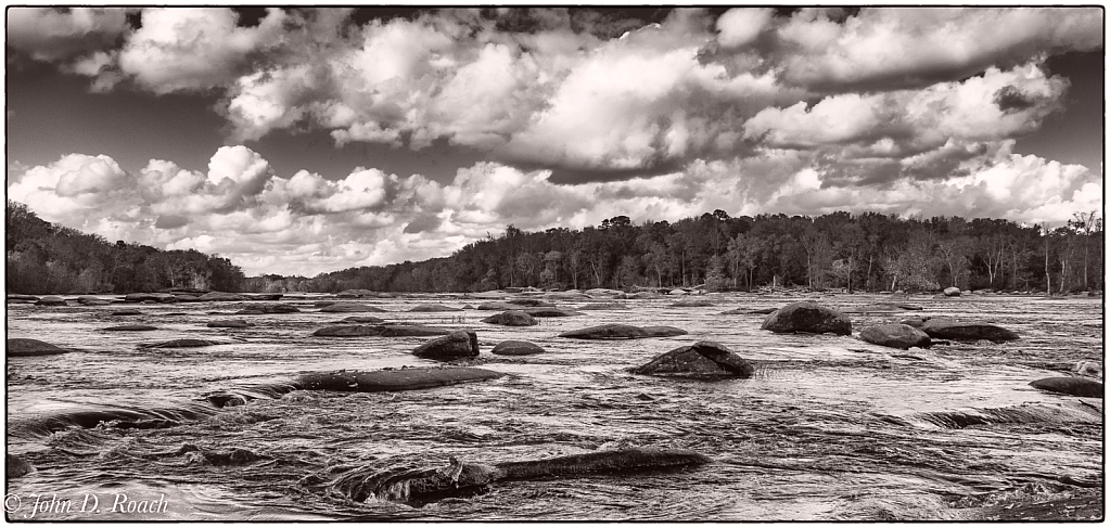 Dramatic Afternoon at the River - ID: 16045319 © John D. Roach