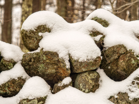 Snow Softened Stones 1