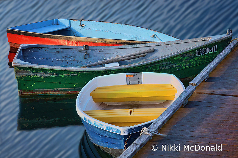 Rowboats Dockside - Rockport Harbor