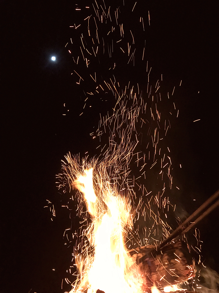 Full Moon & Fire - ID: 16059921 © Elizabeth A. Marker