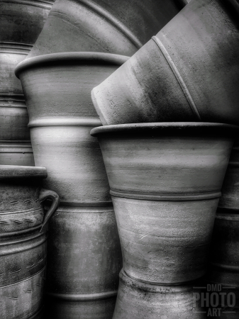 ~ ~ STACKED CLAY POTS ~ ~ 