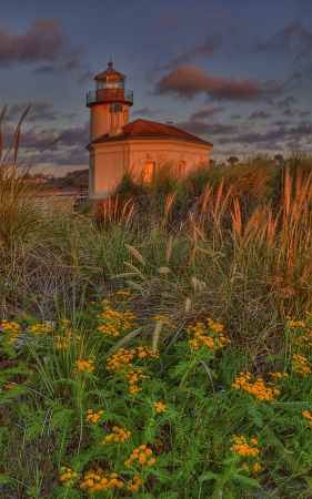Coquille Lighthouse Sunset