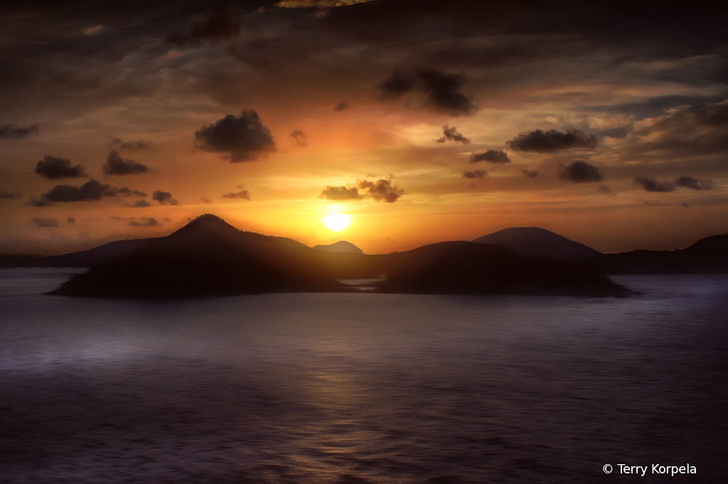Caribbean Sunrise - ID: 16063212 © Terry Korpela