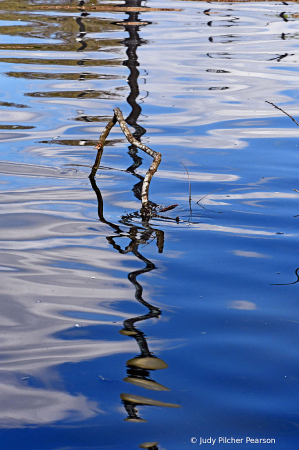 on the water, or above it?