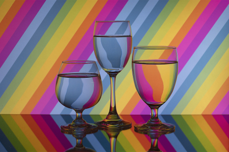 Colourful Wine Glass