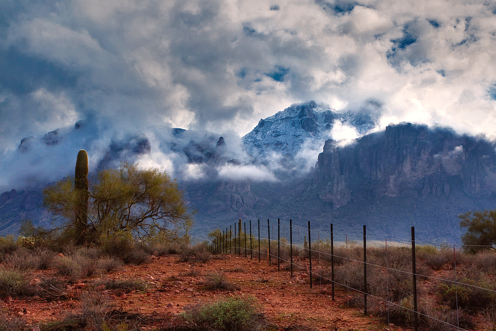 Snow on the Superstitions