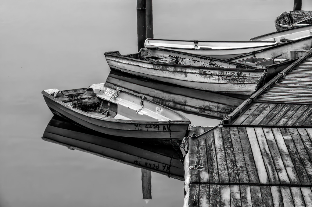 Dinghies At The Dock