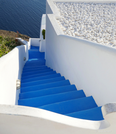 Blue stairs, Santorini