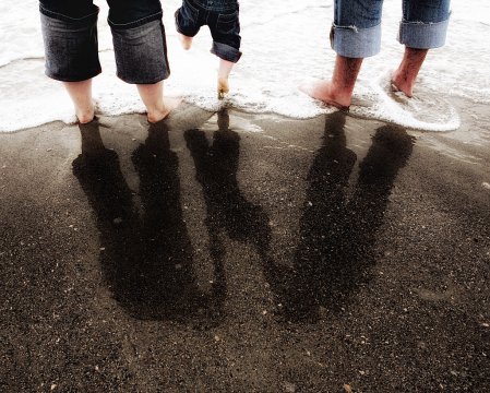 Toes in the Surf