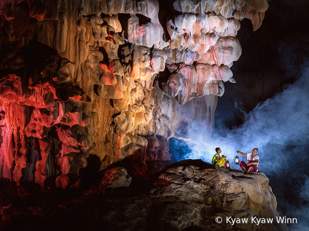 In the Cave with Grandpa