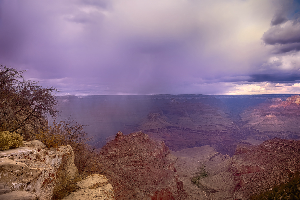 Rain Over Grand Canyon - ID: 16076014 © Kelley J. Heffelfinger