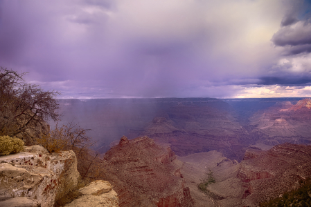 Rain Over Grand Canyon