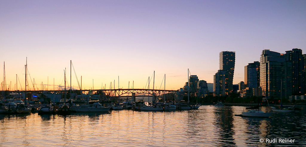 End of the day, Vancouver BC