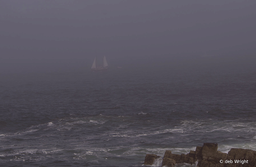 Ship in The Fog - ID: 16075491 © deb Wright