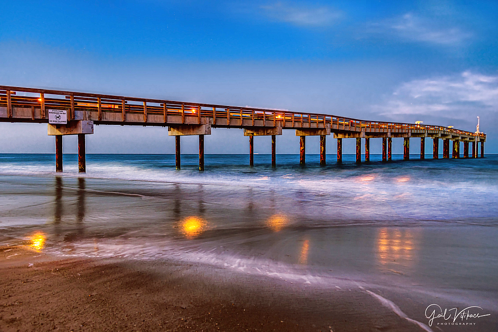 St. Augustine Pier at night