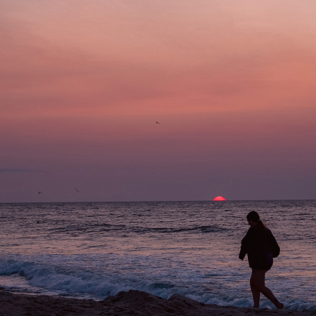 Early morning stroll at the beach