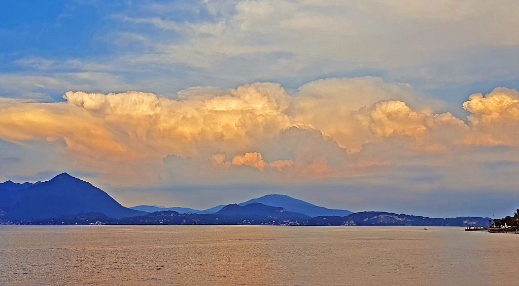 Evening Clouds at the lake.