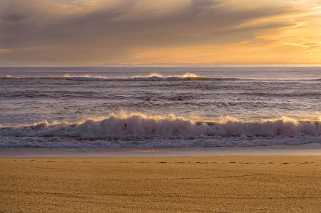 Seaside at sundown