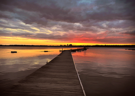 Sunset on the River