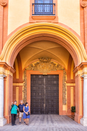 Tourists at the Alcazar, Seville