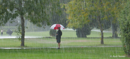 Golf in the rain