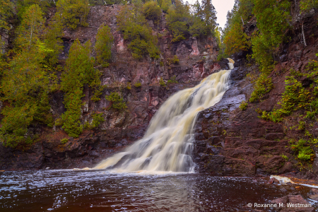 Minnesota waterfall Caribou river landscape 