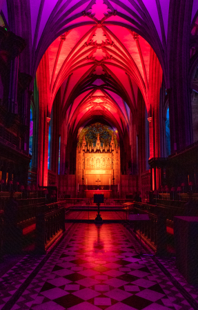Bristol Cathedral Light Show