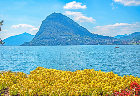 Lugano lake. Italy.