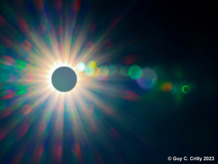 2023 Solar Annular Eclipse Lens Flare