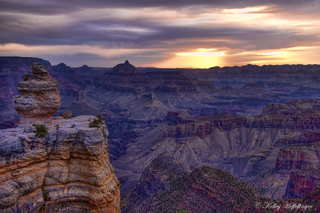 Spotlight on Grand Canyon - ID: 16085923 © Kelley J. Heffelfinger