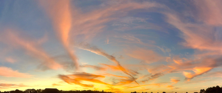 Orange streaked sky