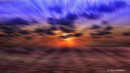 Caribbean Sunset Abstract
