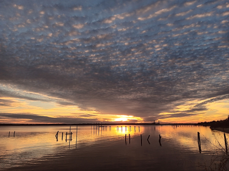 Mirrored Clouds at Sunset