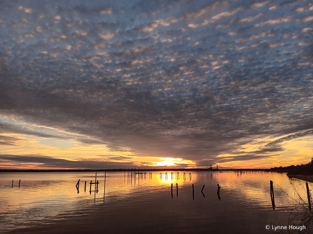 Mirrored Clouds at Sunset