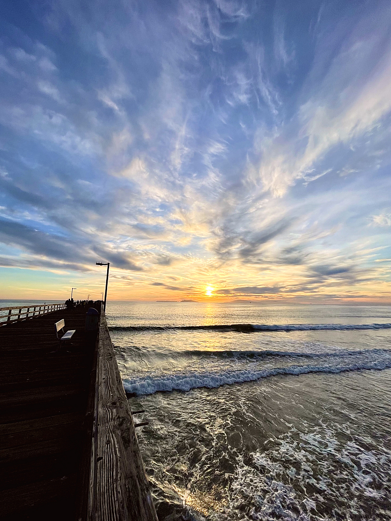 Sunset at the pier