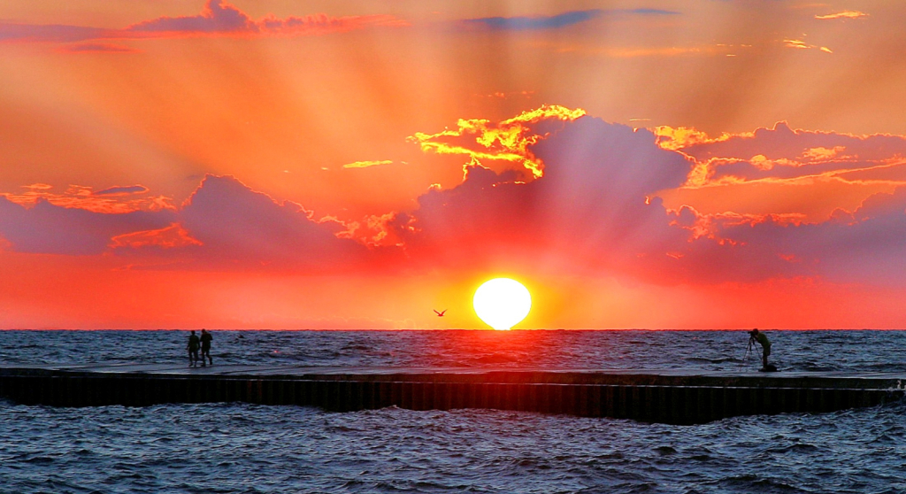 Sunset at Grand Haven