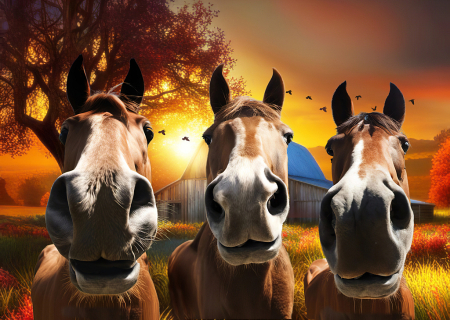 Nosey Horses