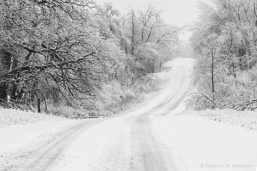 Traveling the winter North Dakota backroads - ID: 16090993 © Roxanne M. Westman