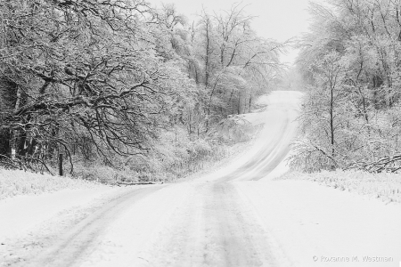 Traveling the winter North Dakota backroads