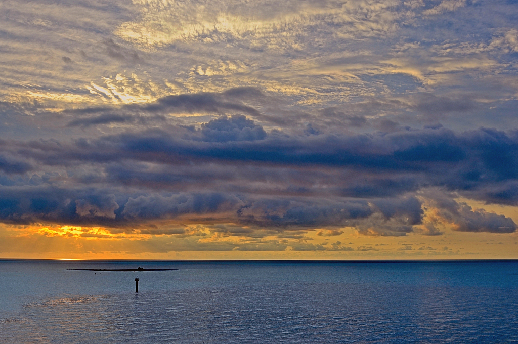 Sun Rise From Cruise Ship