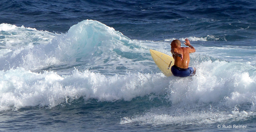 Oahu surfer