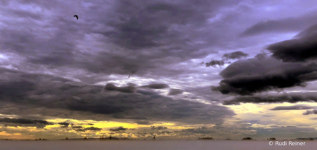 Ominous winter clouds