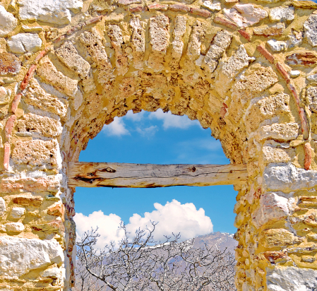 Part of abandoned Byzantine Church.