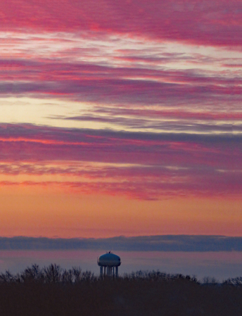 Sunrise At The Water Tower