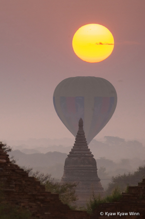 Sunrise Scene of Bagan
