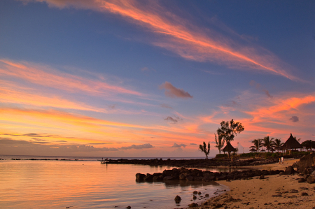 a glimpse of a Sumer sunset