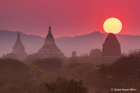 Just Before Sunset in Bagan