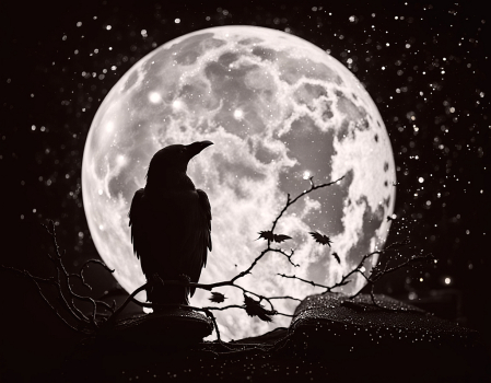 Raven and Moon