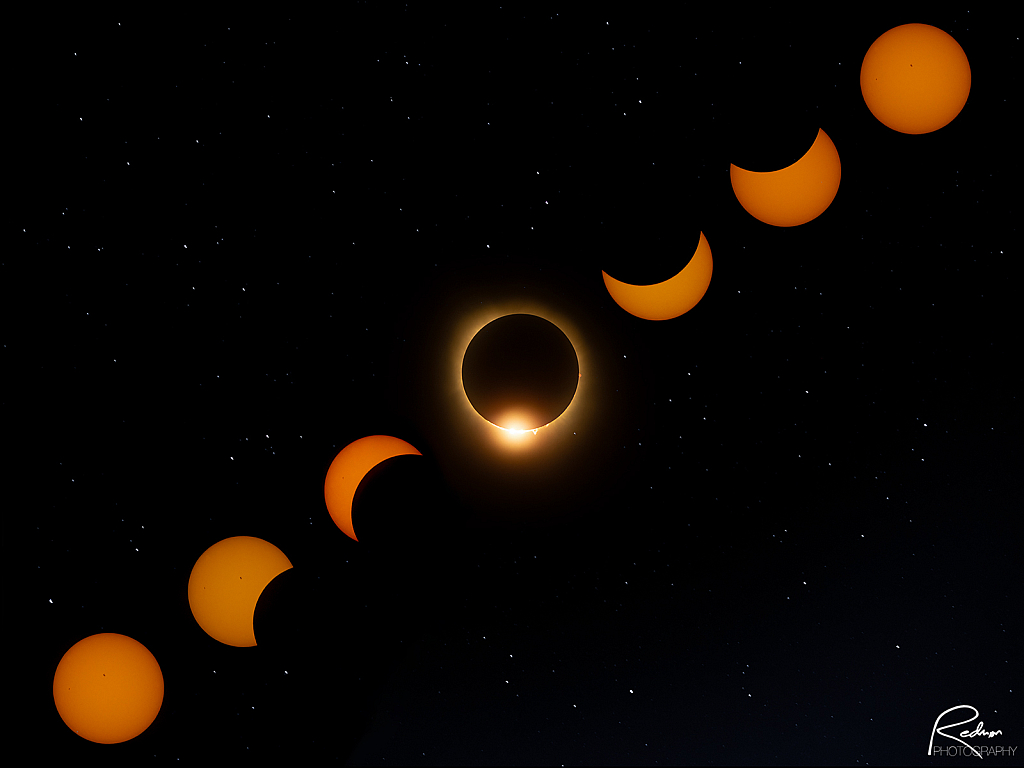 Eclipse Composite From Little Rock